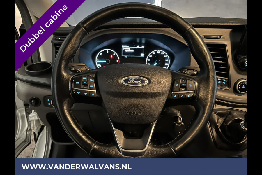 Ford Transit 2.0 TDCI 170pk L4H3 Dubbele Cabine Euro6 Airco | Camera | Apple Carplay | Android Auto | Trekhaak Cruisecontrol, Parkeersensoren, 5-Zits, Verwarmde voorruit