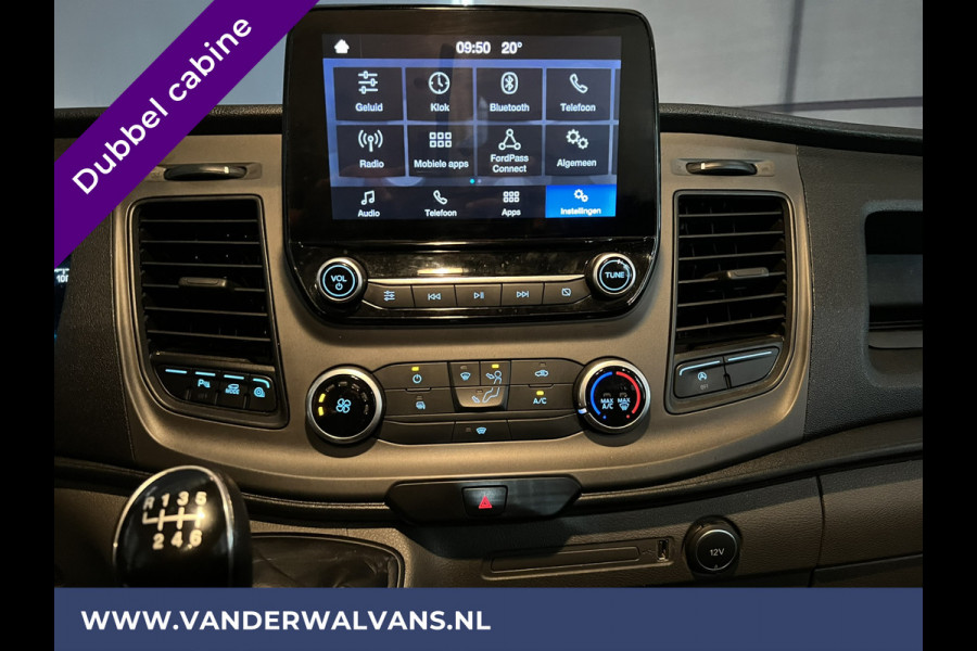 Ford Transit 2.0 TDCI 170pk L4H3 Dubbele Cabine Euro6 Airco | Camera | Apple Carplay | Android Auto | Trekhaak Cruisecontrol, Parkeersensoren, 5-Zits, Verwarmde voorruit