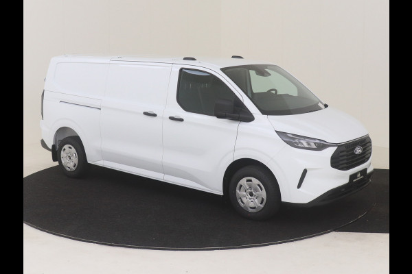 Ford Transit Custom 320L L2H1 Trend 136 PK NIEUW MODEL HOUTEN LAADVLOER EN WANDEN AFGETIMMERD LED AIRCO CAMERA NAVIGATIE DMV CARPLAY LANE ASSIST