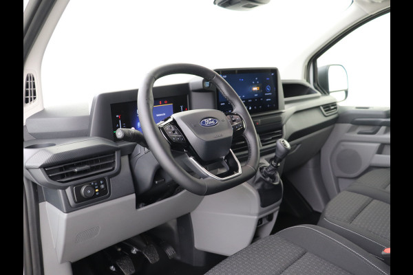 Ford Transit Custom 320L L2H1 Trend 136 PK NIEUW MODEL HOUTEN LAADVLOER EN WANDEN AFGETIMMERD LED AIRCO CAMERA NAVIGATIE DMV CARPLAY LANE ASSIST