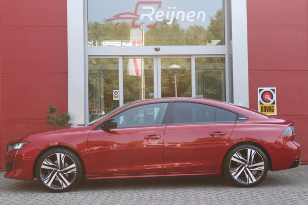 Peugeot 508 1.6 GT-LINE 180PK AUTOMAAT | NAVIGATIE 10" TOUCHSCREEN | APPLE CARPLAY/ANDROID AUTO | ACHTERUITRIJ CAMERA | DAB+ RADIO | CLIMATE CONTROL | 19" LICHTMETALEN VELGEN | ADAPTIVE CRUISE CONTROL | DIGITAAL INSTRUMENTENPANEEL | DODEHOEKDETECTIE | VOORRUITVERWARMING | TREKHAAK | ELEKTRISCHE ACHTERKLEP | SFEERVERLICHTING |