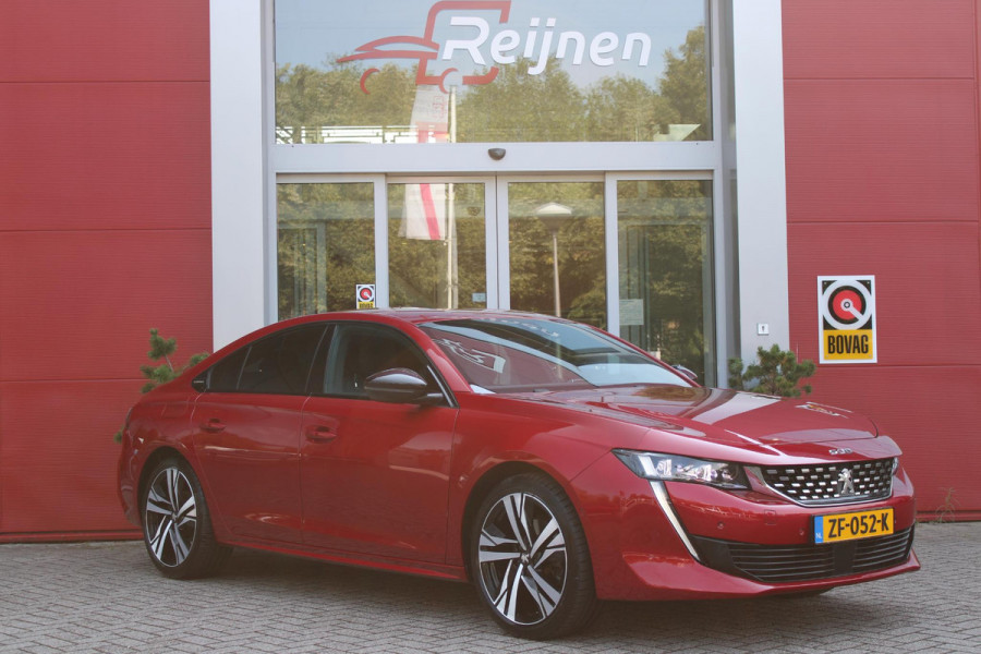 Peugeot 508 1.6 GT-LINE 180PK AUTOMAAT | NAVIGATIE 10" TOUCHSCREEN | APPLE CARPLAY/ANDROID AUTO | ACHTERUITRIJ CAMERA | DAB+ RADIO | CLIMATE CONTROL | 19" LICHTMETALEN VELGEN | ADAPTIVE CRUISE CONTROL | DIGITAAL INSTRUMENTENPANEEL | DODEHOEKDETECTIE | VOORRUITVERWARMING | TREKHAAK | ELEKTRISCHE ACHTERKLEP | SFEERVERLICHTING |