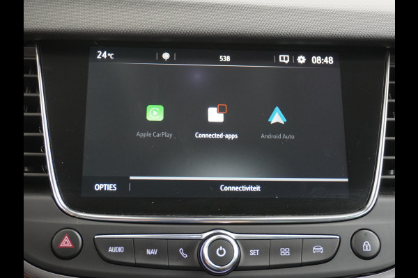 Opel Crossland T131PK Automaat Android Auto Apple Carplay Ecc Navi DAB+ Bluetooth PDC 360-Camera Lane-assist Cruise Control Auto-dim. Spiegel L Voorruit Verwarming Regen-licht sensor ESP Isofix Connected Apps Zeer Compleet!