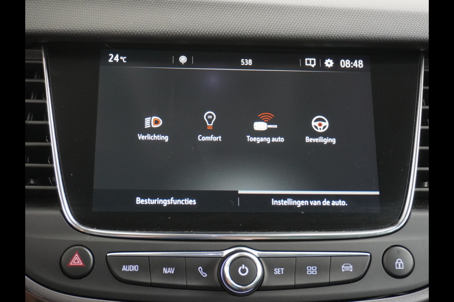 Opel Crossland T131PK Automaat Android Auto Apple Carplay Ecc Navi DAB+ Bluetooth PDC 360-Camera Lane-assist Cruise Control Auto-dim. Spiegel L Voorruit Verwarming Regen-licht sensor ESP Isofix Connected Apps Zeer Compleet!