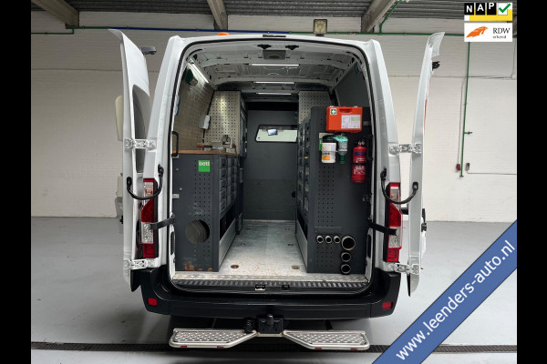 Renault Master SERVICEWAGEN T35 2.3 DCI 135PK L2H2 VICTRON V230 BOTT INRICHTING AIRCO STANDKACHEL TREKHAAK RIJKLAARPRIJS!