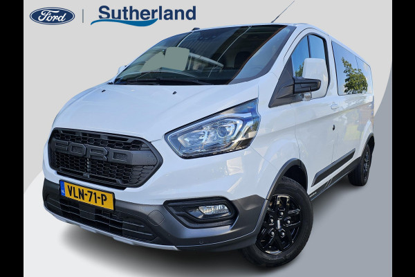 Ford Transit Custom 300 2.0 TDCI L2H1 Trail Glasslook panelen | Raptor grille | Camera | Trekhaak | Leder | Voorruitverwarming | Airco | Cruise control etc.