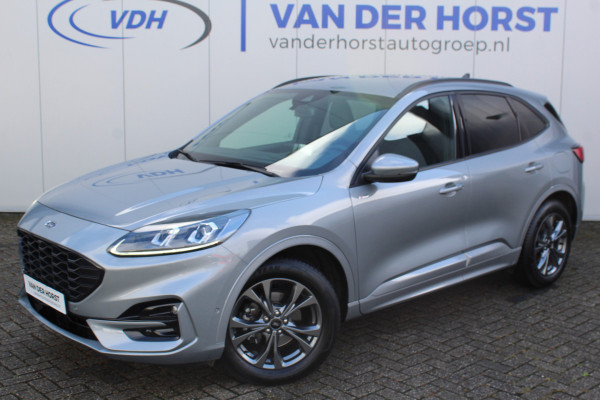 Ford Kuga 1.5-150pk EcoBoost ST-Line X. Trekgewicht 1.800kg ! Volautm. airco dual, navigatie, telefoonvoorb., camera v+a, B&O soundsysteem, side- en lane assist, stoel-, achterbank-, stuur- en voorraamverwarming, metallic lak, LM wielen, head-up-display