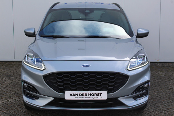 Ford Kuga 1.5-150pk EcoBoost ST-Line X. Trekgewicht 1.800kg ! Volautm. airco dual, navigatie, telefoonvoorb., camera v+a, B&O soundsysteem, side- en lane assist, stoel-, achterbank-, stuur- en voorraamverwarming, metallic lak, LM wielen, head-up-display