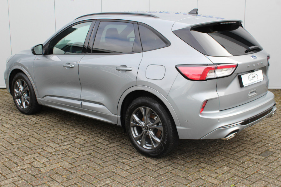 Ford Kuga 1.5-150pk EcoBoost ST-Line X. Trekgewicht 1.800kg ! Volautm. airco dual, navigatie, telefoonvoorb., camera v+a, B&O soundsysteem, side- en lane assist, stoel-, achterbank-, stuur- en voorraamverwarming, metallic lak, LM wielen, head-up-display