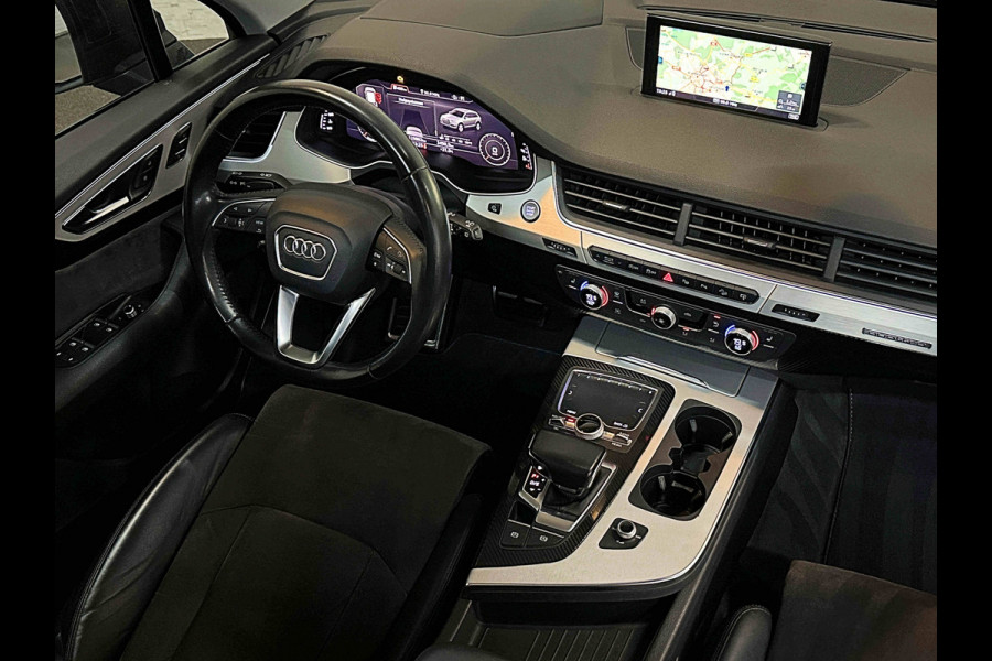 Audi Q7 3.0 V6 333pk TFSI S-LINE SPORTPACK | SQ7 uitlaat | 22" | Panoramadak | Standkachel | Carplay | Headup | Memory | Led | Virtual Cockpit | Elektr. Trekhaak 3500kg | Keyless | Rijklaarprijs incl. Onderhoud en Heldere historie!