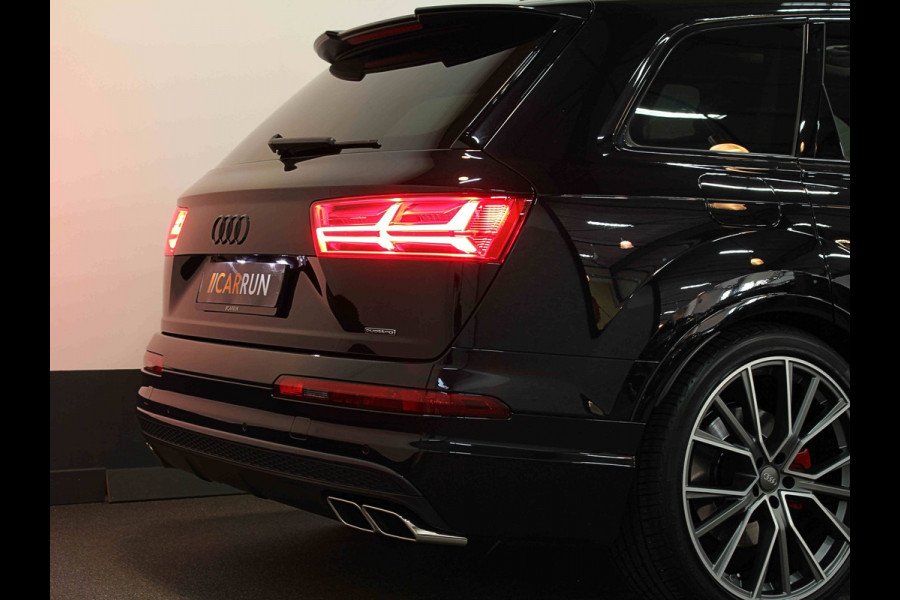 Audi Q7 3.0 V6 333pk TFSI S-LINE SPORTPACK | SQ7 uitlaat | 22" | Panoramadak | Standkachel | Carplay | Headup | Memory | Led | Virtual Cockpit | Elektr. Trekhaak 3500kg | Keyless | Rijklaarprijs incl. Onderhoud en Heldere historie!