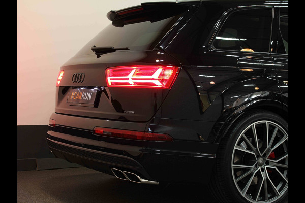 Audi Q7 3.0 V6 333pk TFSI S-LINE SPORTPACK | SQ7 uitlaat | 22" | Panoramadak | Standkachel | Carplay | Headup | Memory | Led | Virtual Cockpit | Elektr. Trekhaak 3500kg | Keyless | Rijklaarprijs incl. Onderhoud en Heldere historie!