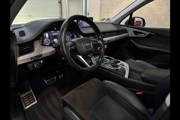 Audi Q7 3.0 V6 333pk TFSI S-LINE SPORTPACK | SQ7 uitlaat | 22" | Panoramadak | Standkachel | Carplay | Headup | Memory | Led | Virtual Cockpit | Elektr. Trekhaak 3500kg | Keyless | Rijklaarprijs incl. Onderhoud en Heldere historie!