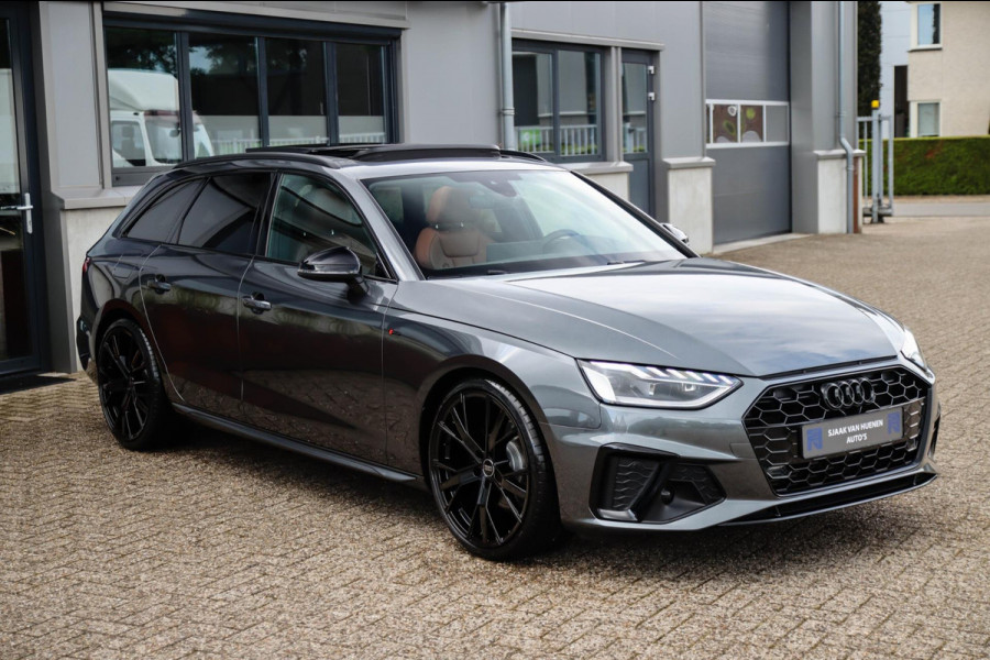 Audi A4 Avant 2.0 TFSI S line Black Edition Facelift S-Tronic 1e Eig|DLR|Panoramadak|Virtual Cockpit|Leder|LED Matrix|Camera|Black