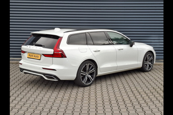 Volvo V60 T6 Recharge AWD R-Design Plug in Hybrid PHEV | Panodak | Lederen Sportstoelen Memory | Harman Kardon | Adaptive Cruise | Sfeerverlichting | Apple Carplay | Camera |