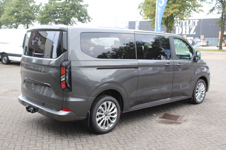 Ford Transit Custom Tourneo Titanium 320L L2 170 pk Leder, 2 Schuifdeuren, Adaptive cruise control, LED