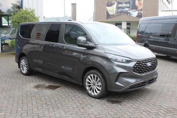 Ford Transit Custom Tourneo Titanium 320L L2 170 pk Leder, 2 Schuifdeuren, Adaptive cruise control, LED