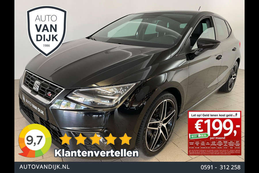 Seat Ibiza 1.0 TSI FR 115PK Business Intense AIRCO CLIMA NAVI CRUISE LED CAMERA BLUETOOTH PDC 18 INCH VELG 1E EIG ZEER NETTE AUTO