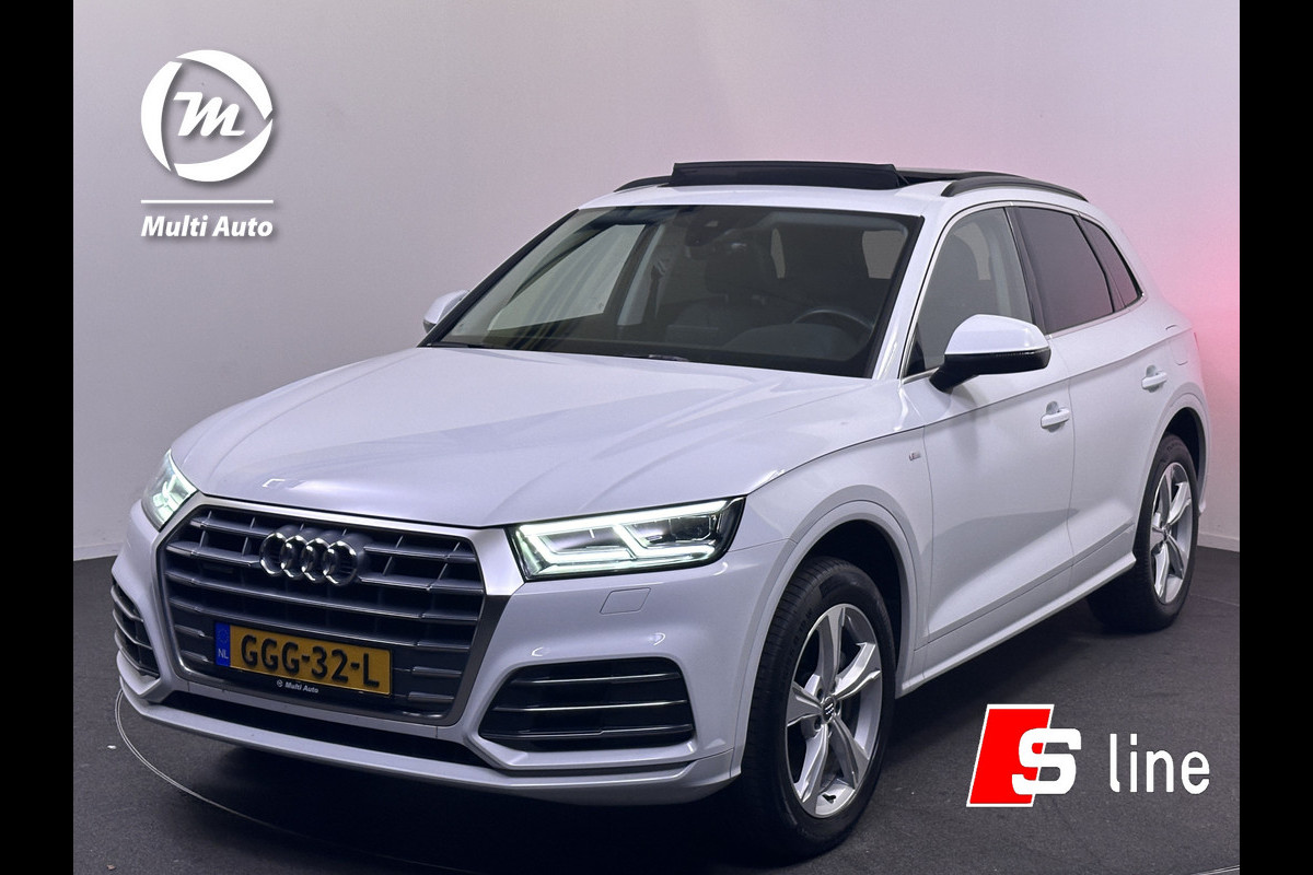 Audi Q5 50 TFSI e quattro S Line Plug In Hybrid PHEV | Panodak | Lederen Sportstoelen & Ventilatie | Camera | 19"L.M | Apple Carplay | Drive Select |