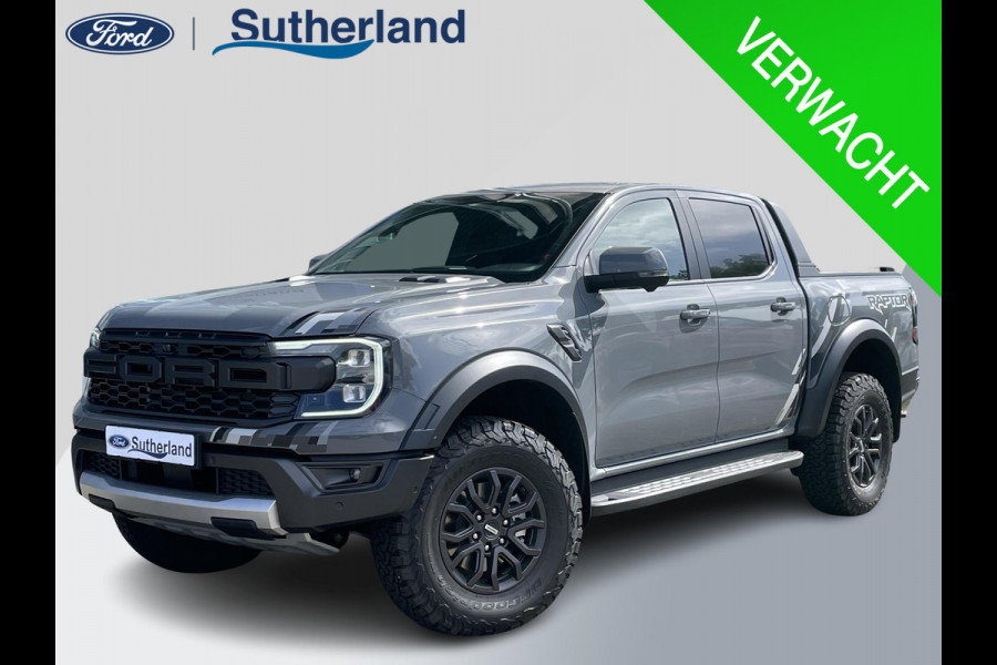 Ford Ranger 3.0 EcoBoost Raptor 288pk V6 Automaat Verwacht | Rijklaar! | Conquer Grey Metallic | Raptor Pack   Nieuw Model | SYNC4 | 2.500kg Trekgewicht | Matrix LED Koplampen | Prijs incl. ombouwkosten Grijs Kenteken