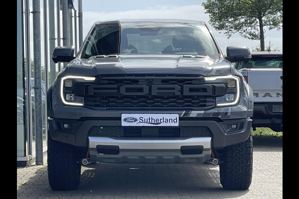 Ford Ranger 3.0 EcoBoost Raptor 288pk V6 Automaat Verwacht | Rijklaar! | Conquer Grey Metallic | Raptor Pack   Nieuw Model | SYNC4 | 2.500kg Trekgewicht | Matrix LED Koplampen | Prijs incl. ombouwkosten Grijs Kenteken