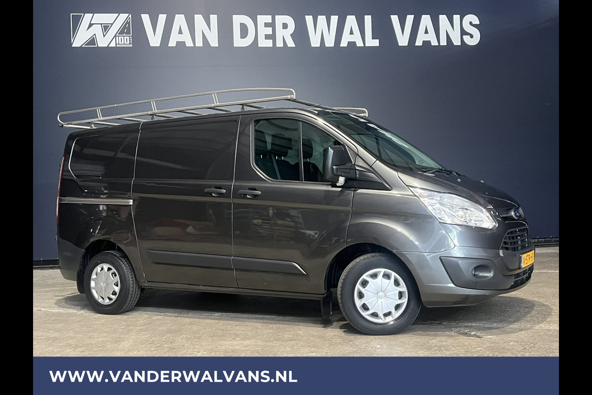 Ford Transit Custom 2.0 TDCI L1H1 Euro6 Airco | Navigatie | Trekhaak | Imperiaal | Cruisecontrol Parkeersensoren, Bijrijdersbank