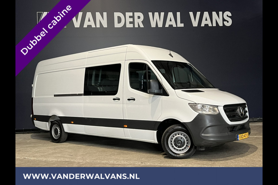 Mercedes-Benz Sprinter 317CDI 170pk L3H2 Dubbele cabine Euro6 Airco | 6-zits | MBUX | Camera | Trekhaak Cruisecontrol , Chauffeursstoel, Stoelverwarming