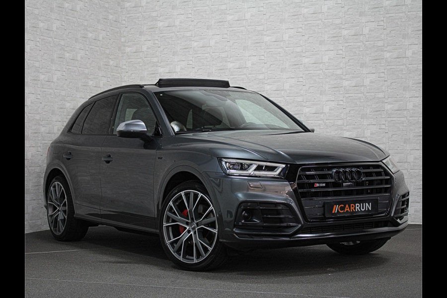 Audi Q5 SQ5 | 360 View | Panorama | ACC | RS-Leder | B&O Sound | Head-Up | Memory | Matrix-LED | Keyless-Entry | 21'' | Tour-Pakket | Standkachel | Stoelverwarming V+A | Sfeerverlichting | Autom. Parkeren | Virtual-Cockpit |