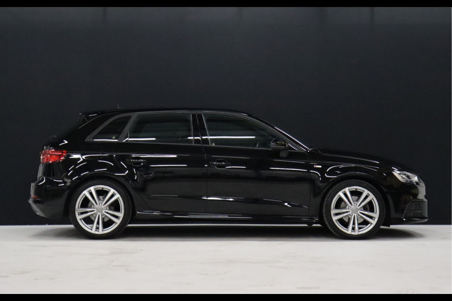 Audi A3 Sportback 30 TFSI Sport S Line [VIRTUAL COCKPIT, VLAK STUUR, ZWARTE HEMEL, 3x S LINE, CRUISE CONTROL, STOELVERWARMING, BLUETOOTH, NIEUWSTAAT]