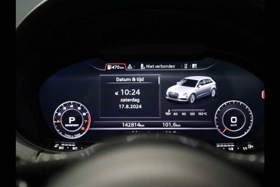 Audi A3 Sportback 30 TFSI Sport S Line [VIRTUAL COCKPIT, VLAK STUUR, ZWARTE HEMEL, 3x S LINE, CRUISE CONTROL, STOELVERWARMING, BLUETOOTH, NIEUWSTAAT]