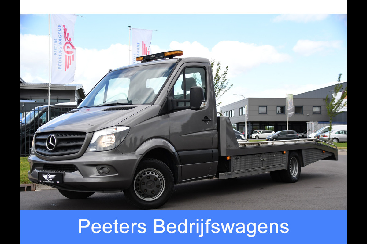 Mercedes-Benz Sprinter 519 V 6 3.0 CDI 432 Oprijwagen Cruise, 190PK, NAVI, Lier, Automaat, Autotransport, Multimedia, UNIEK!