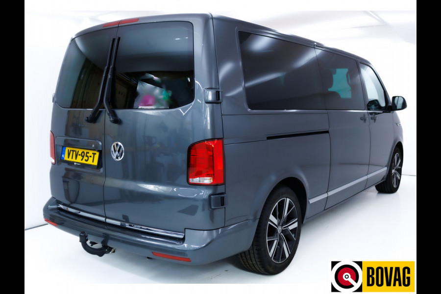 Volkswagen Transporter 2.0 TDI L2H1 32 DC Caravelle Highline 204 pk Electrische schuifdeur l+r, Leer, Afn.trekhaak, Verlaagd, Navigatie, Camera, 18 inch