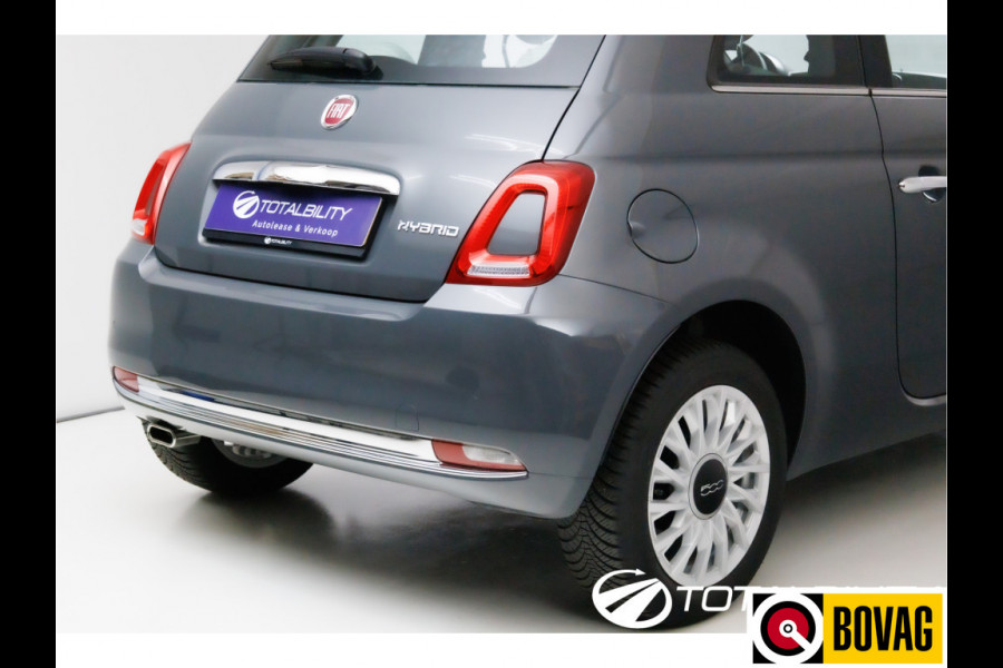 Fiat 500 1.0 Hybrid Dolcevita, Navigatie Panoramadak, App Connect, Airco, DAB, All season banden