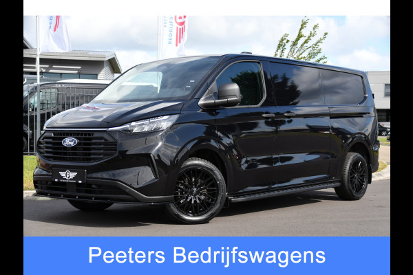 Ford Transit Custom 300 2.0 TDCI L2H1 Black Edition Virtual, Adaptieve Cruise, Carplay, 170PK, Automaat, 2 x Schuifdeur, NAVI, LED, Multimedia, BLIS,