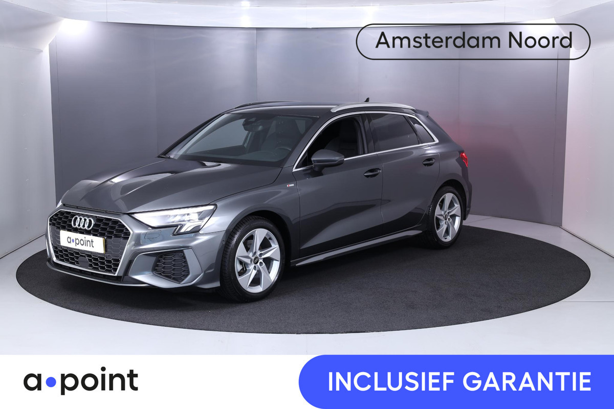 Audi A3 Sportback 30 TFSI S-line 110 pk S-tronic | Verlengde garantie | Navigatie | Parkeersensoren (Park assist) | Cruise control | Full-LED koplampen |