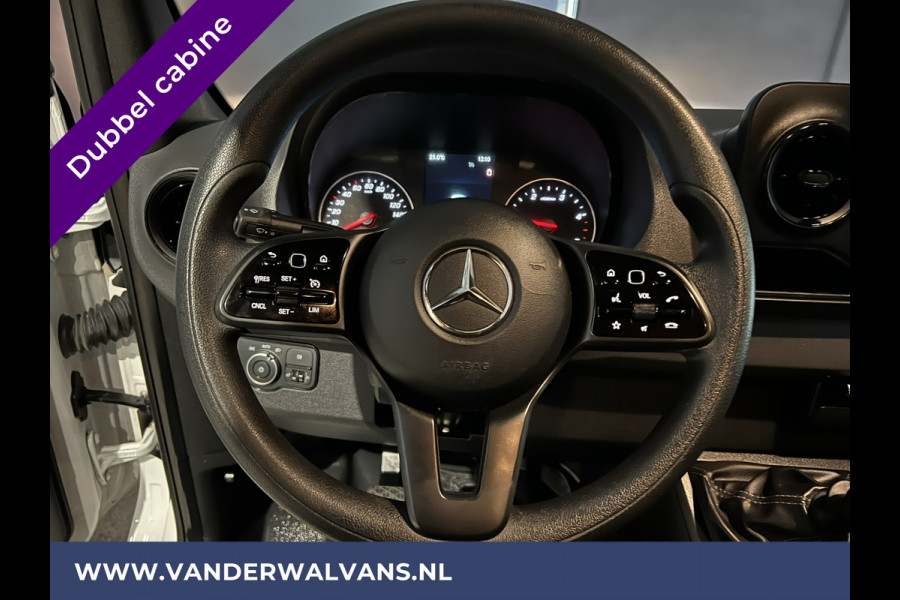 Mercedes-Benz Sprinter 317CDI 170pk L3H2 Dubbele cabine Euro6 Airco | 6-zits | MBUX | Camera | Trekhaak Cruisecontrol , Chauffeursstoel, Stoelverwarming