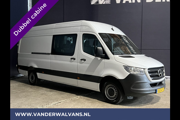 Mercedes-Benz Sprinter 317CDI 170pk L3H2 Dubbele cabine Euro6 Airco | 6-zits | MBUX | Camera | Trekhaak Cruisecontrol , Chauffeursstoel, Stoelverwarming