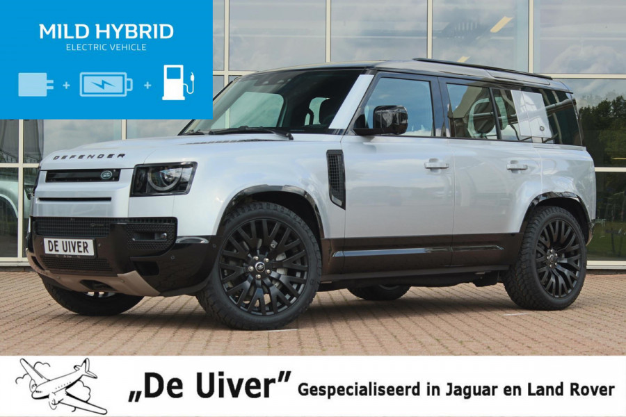 Land Rover Defender 3.0 P400 110 X-Dynamic HSE MHEV MY 2023, Adaptive cruise, Koelbare voortstoelen, Panoramisch schuifdak, 22" Kahn velgen + General Grabber AT3