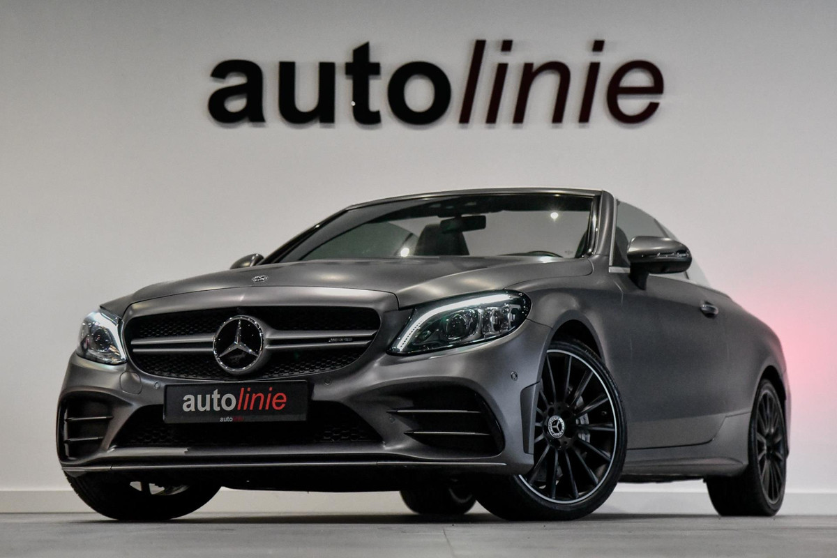 Mercedes-Benz C-Klasse Cabrio AMG 43 4MATIC. Schaal, Memory, Sport uitl, Carbon, Virtual, HUD, 360, Distro+, Burm, Keyless, CarPla