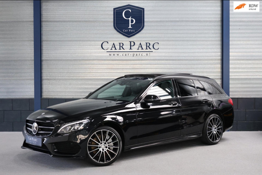 Mercedes-Benz C-Klasse Estate 400 AMG 4MATIC LED/PANO/LEER+S.VERWARMING/360/19"LMV/ACC/ECC/12 MND GARANTIE!