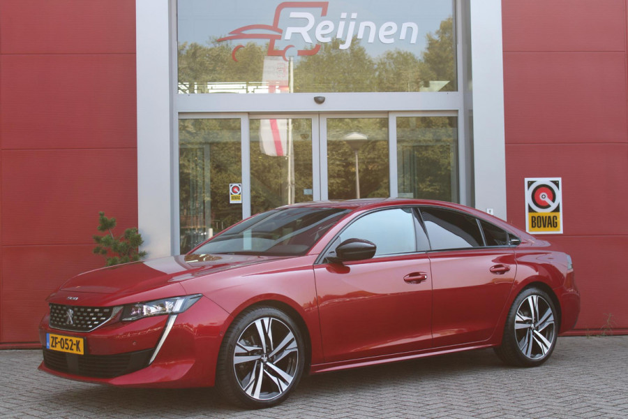 Peugeot 508 1.6 GT-LINE 180PK AUTOMAAT | NAVIGATIE 10" TOUCHSCREEN | APPLE CARPLAY/ANDROID AUTO | ACHTERUITRIJ CAMERA | DAB+ RADIO | CLIMATE CONTROL | 19" LICHTMETALEN VELGEN | ADAPTIVE CRUISE CONTROL | DIGITAAL INSTRUMENTENPANEEL | DODEHOEKDETECTIE | VOORRUITVERWARMING | TREKHAAK | ELEKTRISCHE ACHTERKLEP | SFEERVERLICHTING |