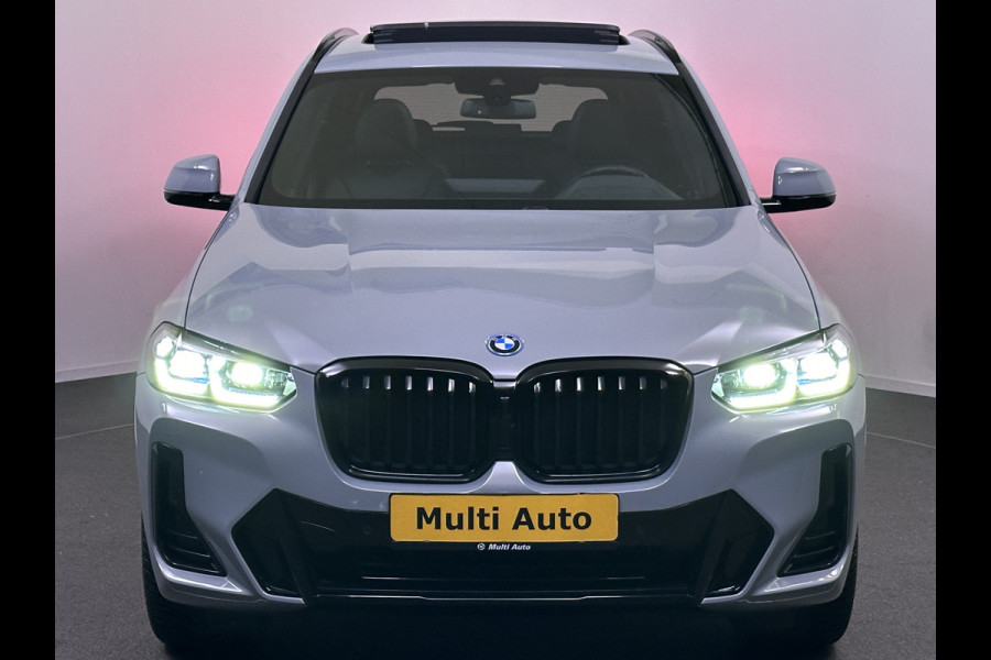 BMW X3 xDrive30e M Sport Brooklyn Grijs Plug in Hybrid PHEV | Panodak | Laser Led | Lederen Sportstoelen Memory | Head Up | Camera | Widescreen Navi | Apple Carplay |