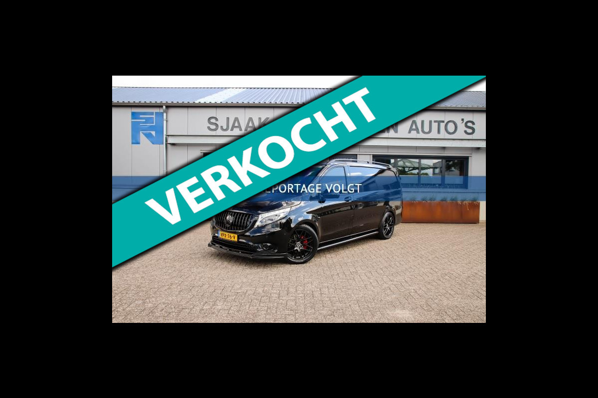 Mercedes-Benz Vito 114 CDI Lang AMG Edition 9G Automaat! UNIEK! NIEUW|LED|NAVI CarPlay|Camera|Leder|SideBars|Spoiler|19inch|Black