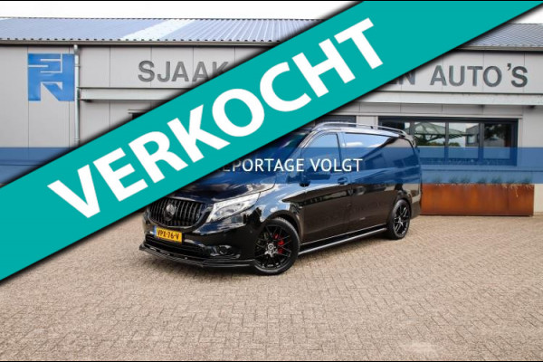 Mercedes-Benz Vito 114 CDI Lang AMG Edition 9G Automaat! UNIEK! NIEUW|LED|NAVI CarPlay|Camera|Leder|SideBars|Spoiler|19inch|Black