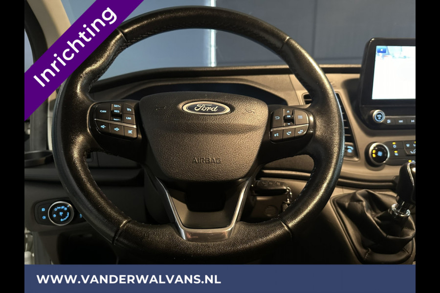 Ford Transit Custom 2.0 TDCI L2H1 inrichting Euro6 Airco | Camera | Navigatie | Apple Carplay | LED Cruisecontrol, Android Auto, verwarmde voorruit, Bijrijdersbank, Achterklep, 2800kg trekvermogen