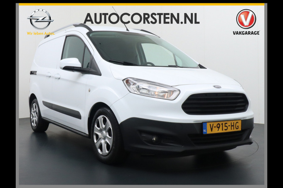 Ford Transit Courier 1.5 TDCI Airco Cruise Control Lat-om-lat Laaddeuren a. Dakrails Schuifdeur-Rechts Elektr.Ramen+Spiegels+Verwarmd Centr.Vergr.+af Orig NL auto EURO6/104gr ! nette Courier!