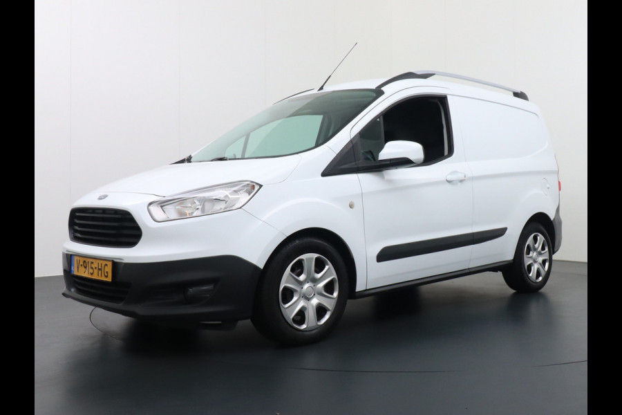 Ford Transit Courier 1.5 TDCI Airco Cruise Control Lat-om-lat Laaddeuren a. Dakrails Schuifdeur-Rechts Elektr.Ramen+Spiegels+Verwarmd Centr.Vergr.+af Orig NL auto EURO6/104gr ! nette Courier!