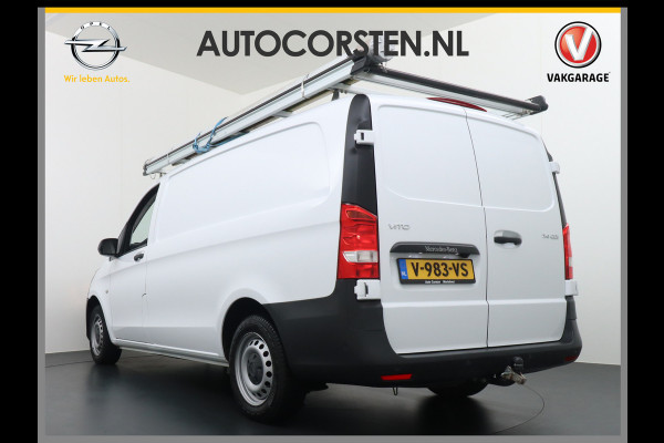 Mercedes-Benz Vito 114 CDI 2.2 136pk L2H1 Camera Navi ECC Trekhaak Parkeer-assistent Parkeer-pakket ESP Schuifdeur-R Imperial Betonplex Multi-Media Aanhanger assistent Zijwind assistent Becker map pilot Licht-/regensensor Best-stoel comfort Stuurwiel hoogte- en hoek verstelbaar Blueefficiency Led-lichtb laadruim 2.000Kg trekvermogen ! EURO 6b