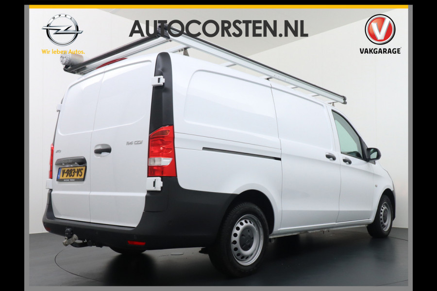 Mercedes-Benz Vito 114 CDI 2.2 136pk L2H1 Camera Navi ECC Trekhaak Parkeer-assistent Parkeer-pakket ESP Schuifdeur-R Imperial Betonplex Multi-Media Aanhanger assistent Zijwind assistent Becker map pilot Licht-/regensensor Best-stoel comfort Stuurwiel hoogte- en hoek verstelbaar Blueefficiency Led-lichtb laadruim 2.000Kg trekvermogen ! EURO 6b