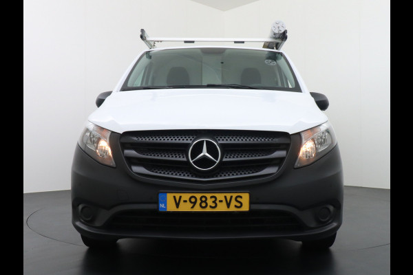 Mercedes-Benz Vito 114 CDI 2.2 136pk L2H1 Camera Navi ECC Trekhaak Parkeer-assistent Parkeer-pakket ESP Schuifdeur-R Imperial Betonplex Multi-Media Aanhanger assistent Zijwind assistent Becker map pilot Licht-/regensensor Best-stoel comfort Stuurwiel hoogte- en hoek verstelbaar Blueefficiency Led-lichtb laadruim 2.000Kg trekvermogen ! EURO 6b